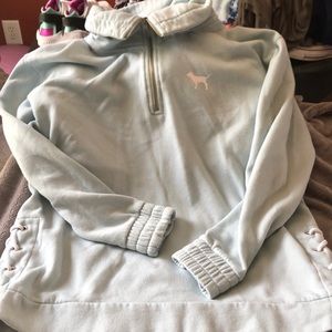 PINK VS light blue jacket- size Small